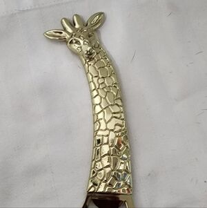 Decorative Giraffe Bottle Opener - Gold